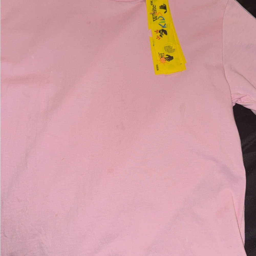 Off-White Pink Short Sleeve Tee